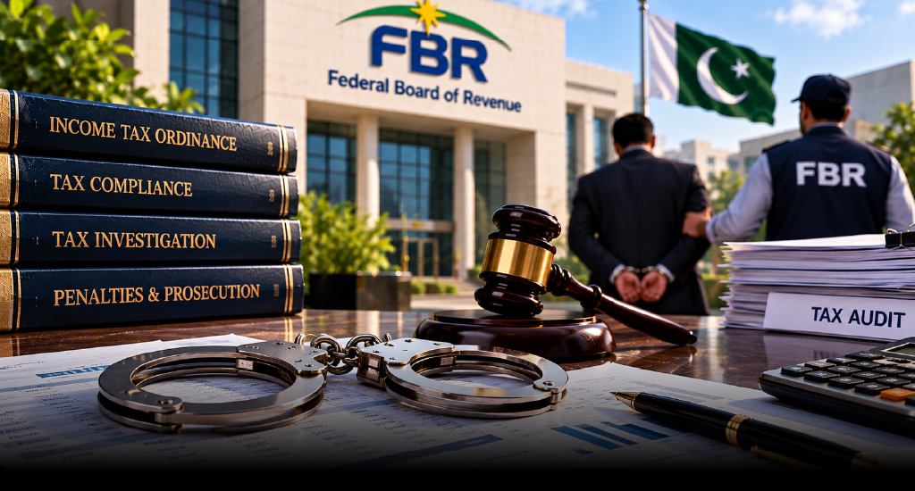 FBR arrest powers for concealed income in Pakistan for Tax Year 2027, highlighting tax compliance and legal enforcement.