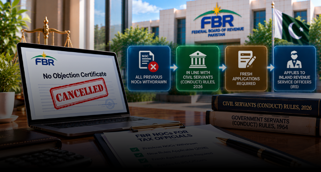 FBR Cancels NOCs Issued to Tax Officials: New Rules for IRS Officers