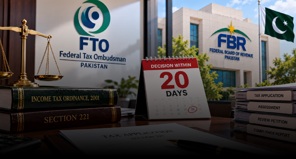 FTO Directs FBR to Decide Pending Tax Application Within 20 Days