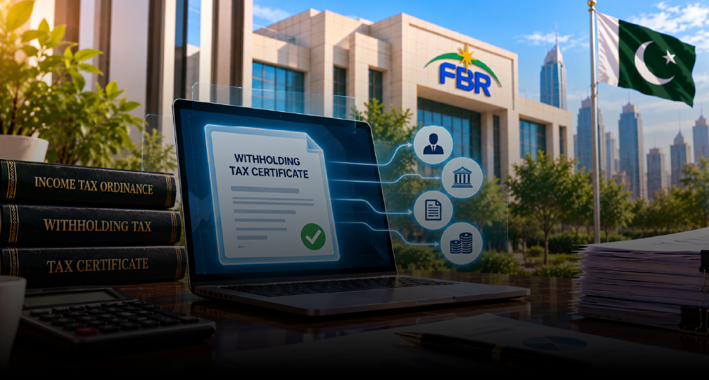 Withholding Tax Certificate in Pakistan for Tax Year 2027: FBR Rules, Requirements and Filing Guide
